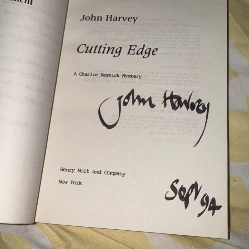 CUTTING EDGE SIGNED UNCORRECTED PROOF