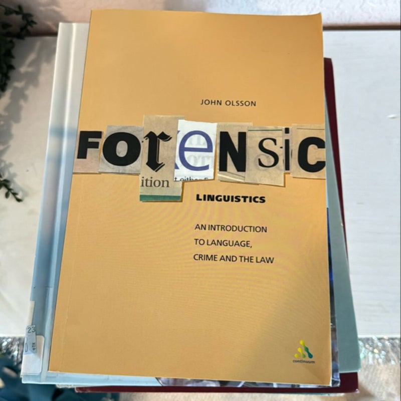 Forensic Linguistics