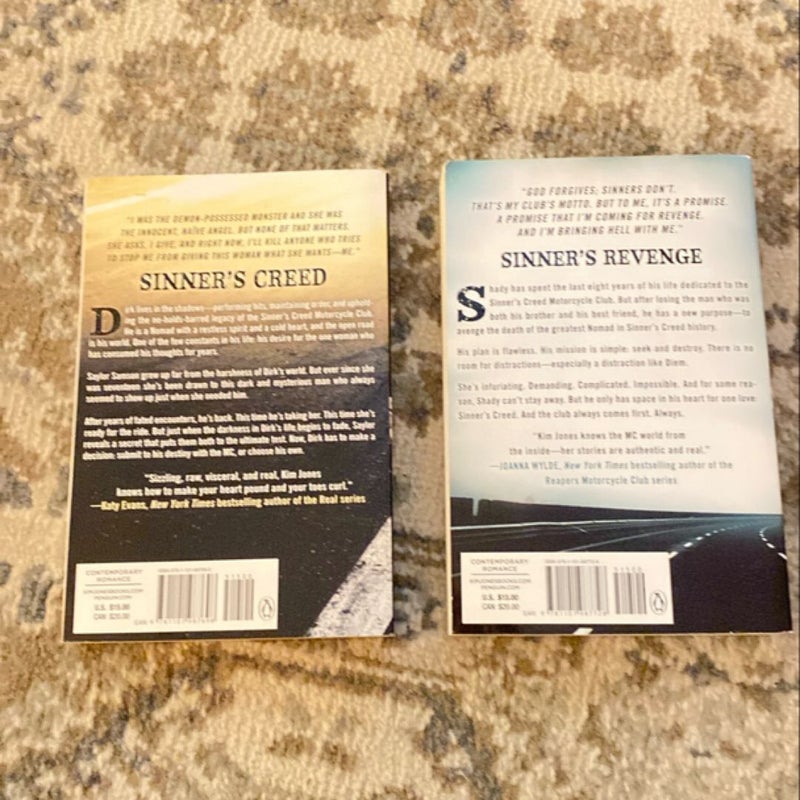 Sinner's Creed & Sinner’s Revenge (Signed)