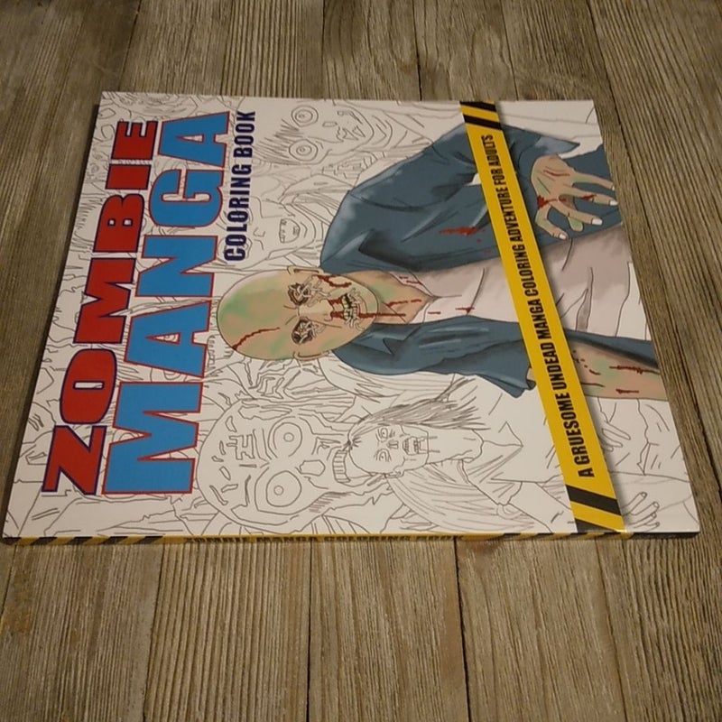 Zombie Manga Coloring Book