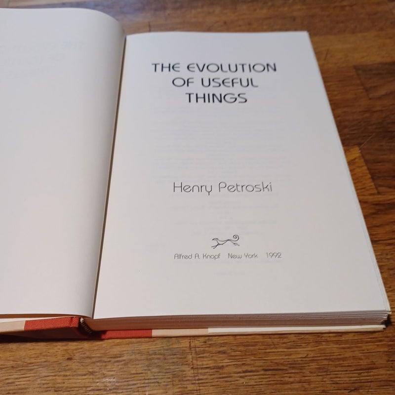 The Evolution of Useful Things