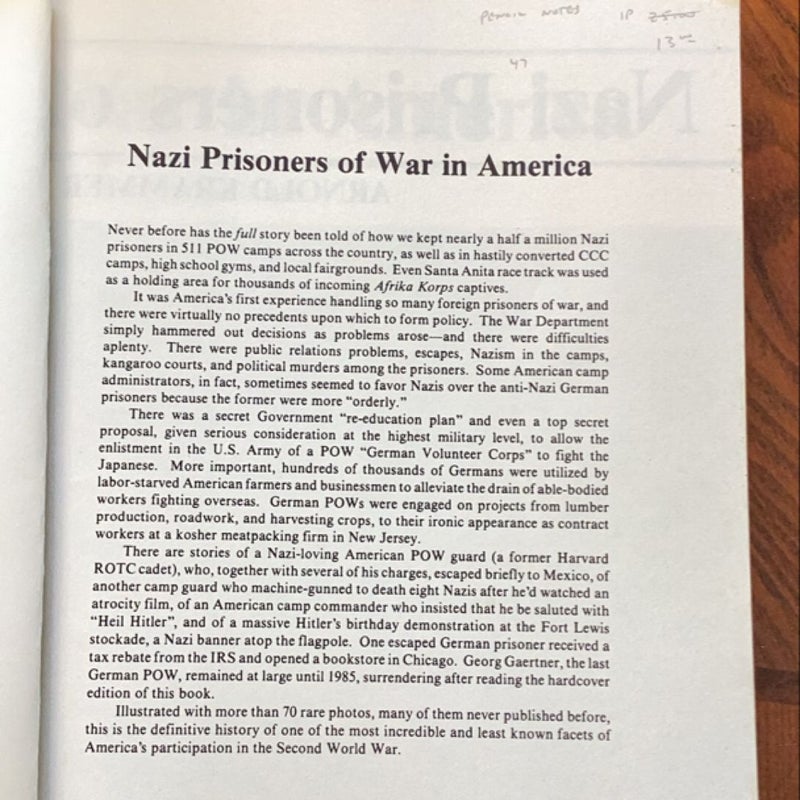 Nazi Prisoners of War in America