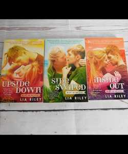 Off The Map Series: Upside Down Inside Out Side Swiped Lia Riley New Adult Lot