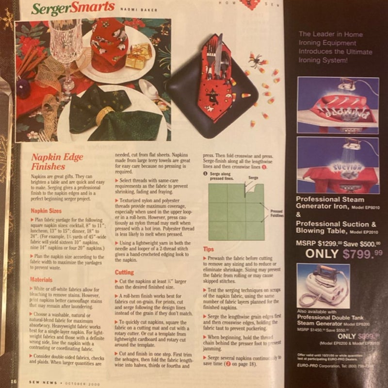 Sew News Magazine (October 2000)