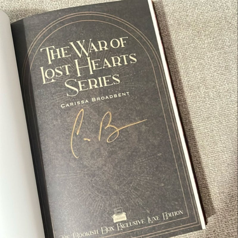 War of Lost Hearts (Signed Bookish Editions) 