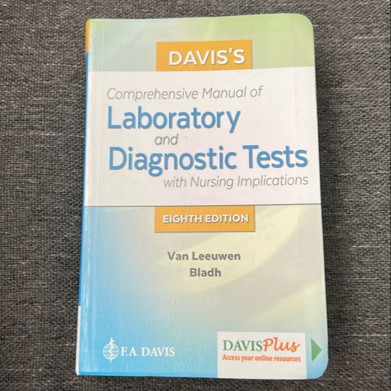 Davis's Comprehensive Manual of Laboratory and Diagnostic Tests with Nursing Implications