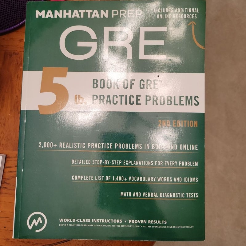 5 Lb. Book of GRE Practice Problems