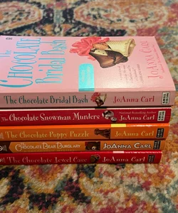 Lot of 5 PB Cozy Mysteries JoAnna Carl Various Excellent The Chocolate Series