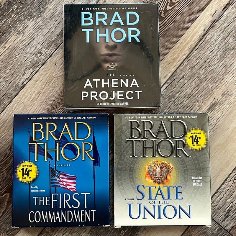 Brad Thor Audio Books on CD - 3 in All