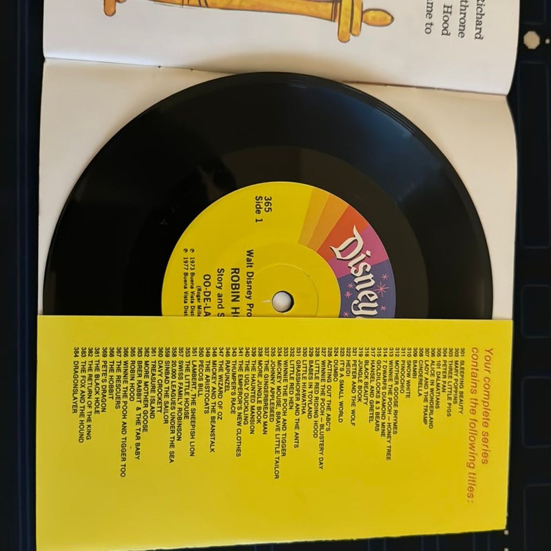 Story of Robin Hood Book and Record 33 1/3 RPM 