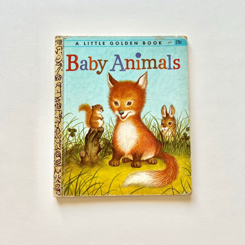 Vintage Little Golden Book: Baby Animals 1956