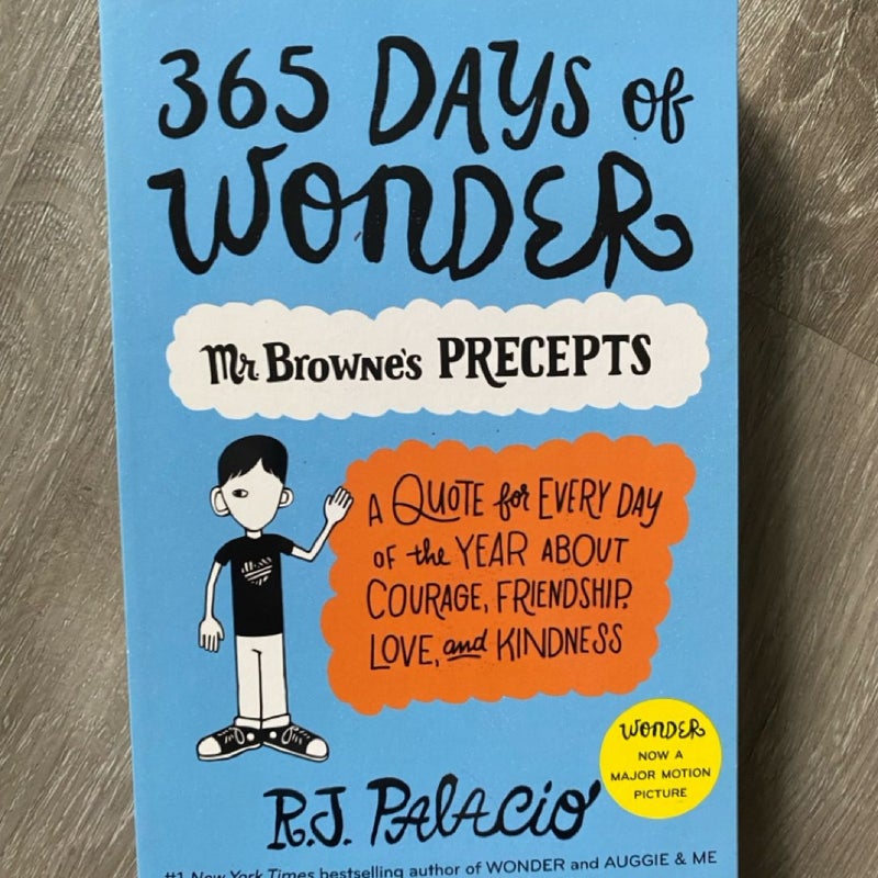 365 Days of Wonder: Mr. Browne's Precepts