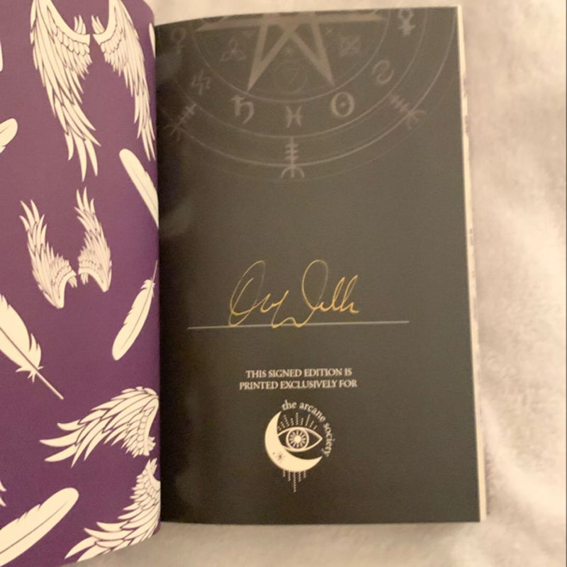 Special edition Arcane society books Feather and Celestial by cheapest Olivia Wildenstein