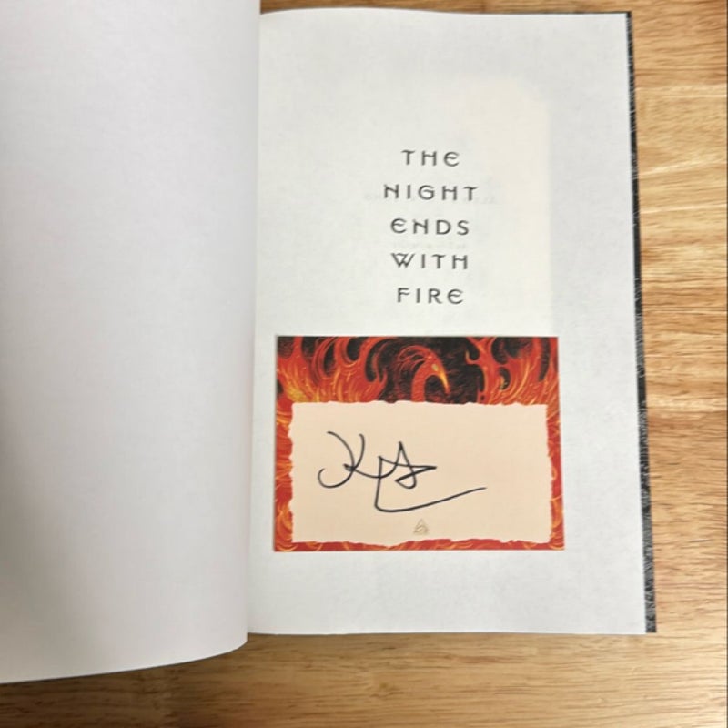 The Night Ends with Fire (Signed)