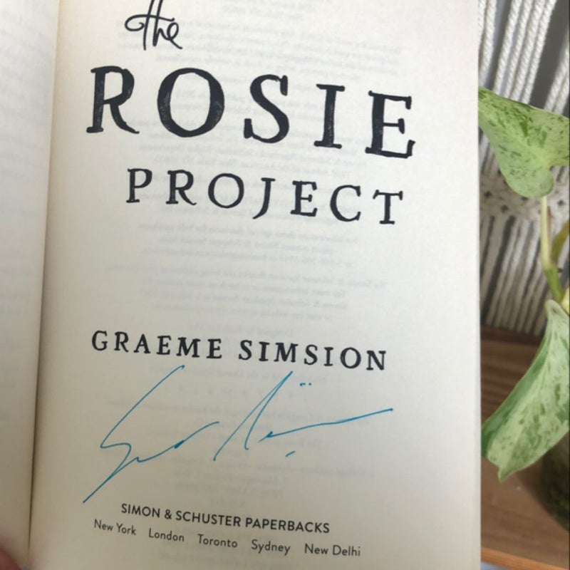The Rosie Project (Signed Copy)