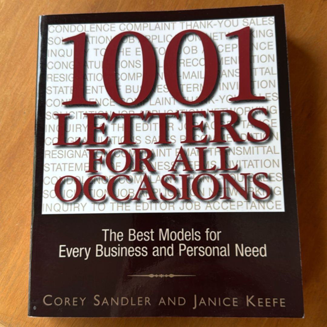 1001 Letters for All Occasions