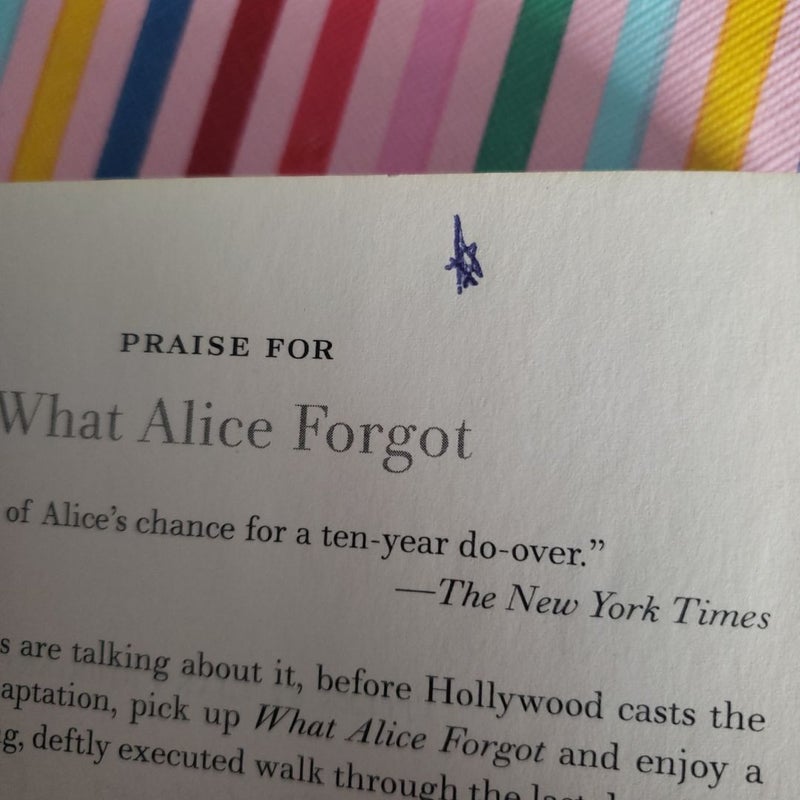 What Alice Forgot