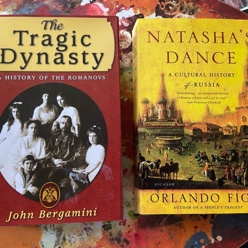 LOT Of 2 Russian History Books- The Tragic Dynasty and Natasha’s Dance 
