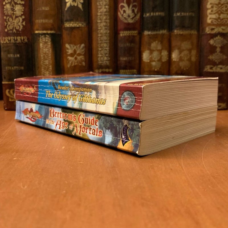 DragonLance: The Odyssey of Gilthanas & Bertrem’s Guide to the Age of Mortals, All First Edition First Printing