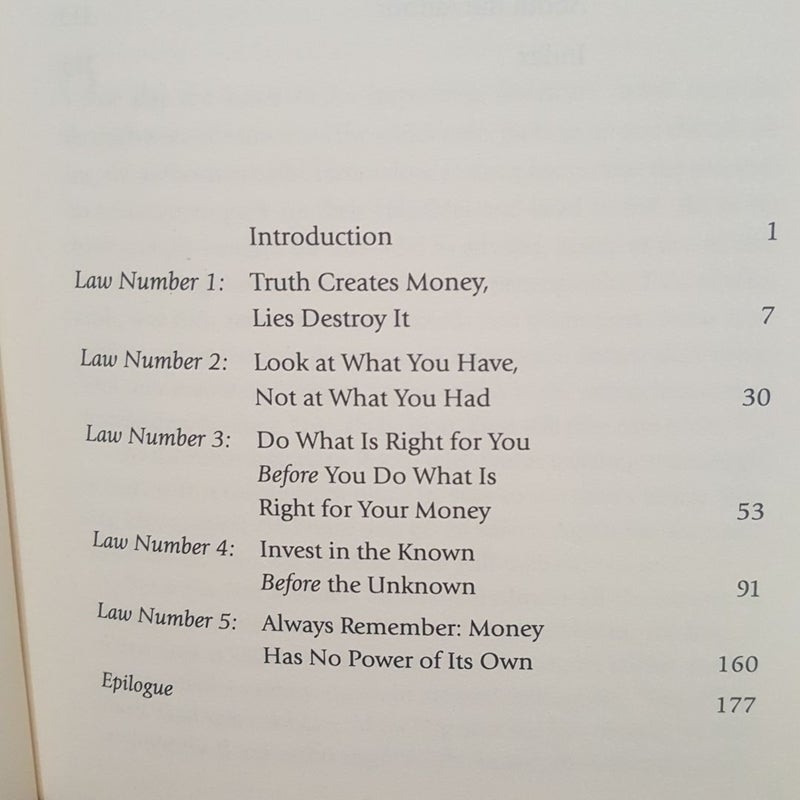 The Laws of Money, the Lessons of Life