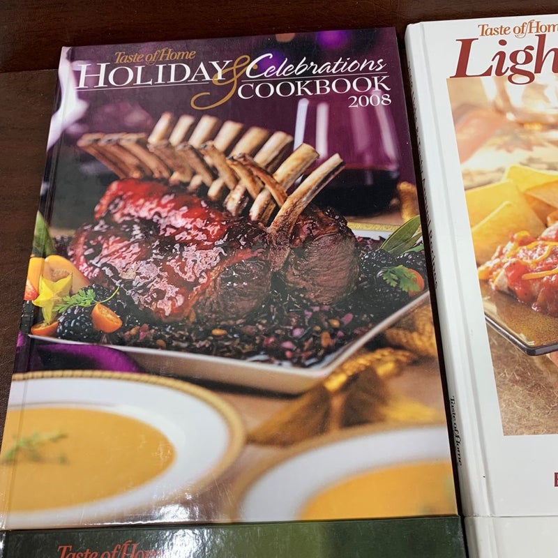 Taste of Home Annual Recipes 2007, 2008 Lot Of  Four Cookbooks Hardback