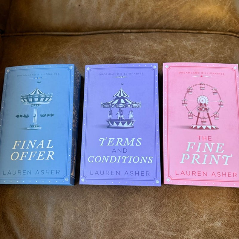 Dreamland Billionaires by Lauren Asher Special Edition Set Signed Bookplate