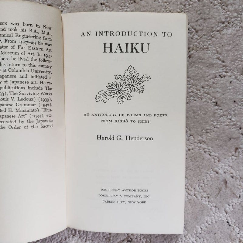An Introduction to Haiku (Anchor Books Edition, 1958)