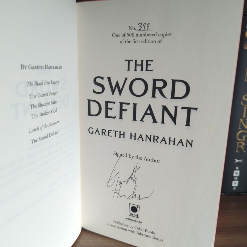 The Sword Defiant Signed and Numbered Inkstone Special Edition 