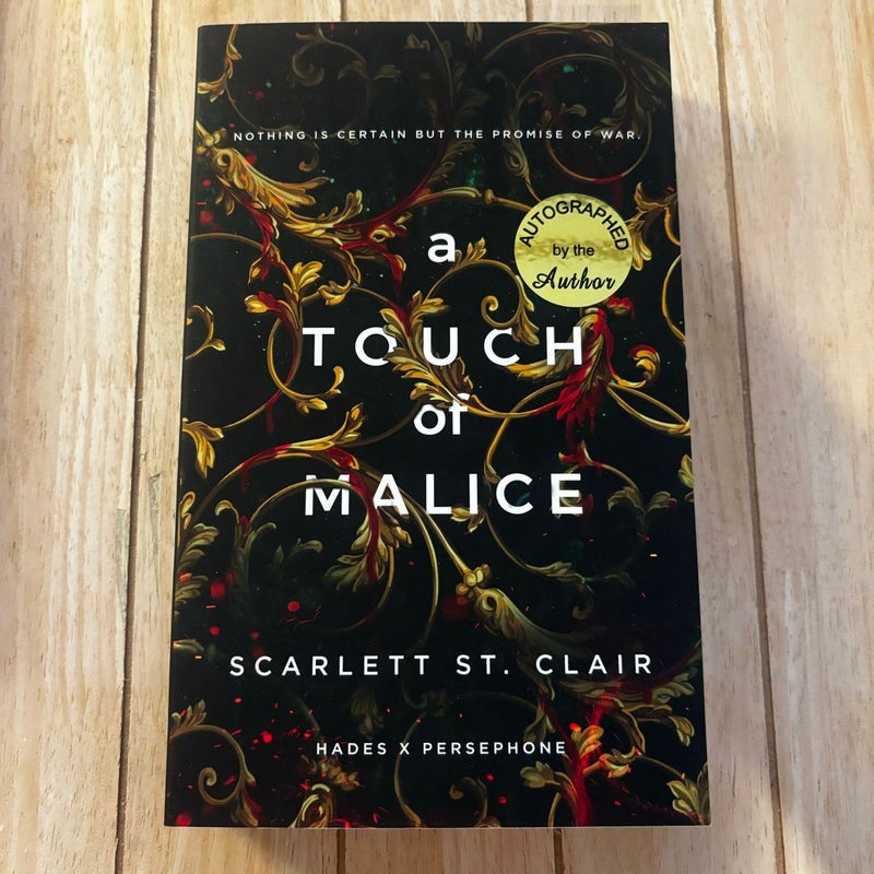 SIGNED - A Touch of Malice