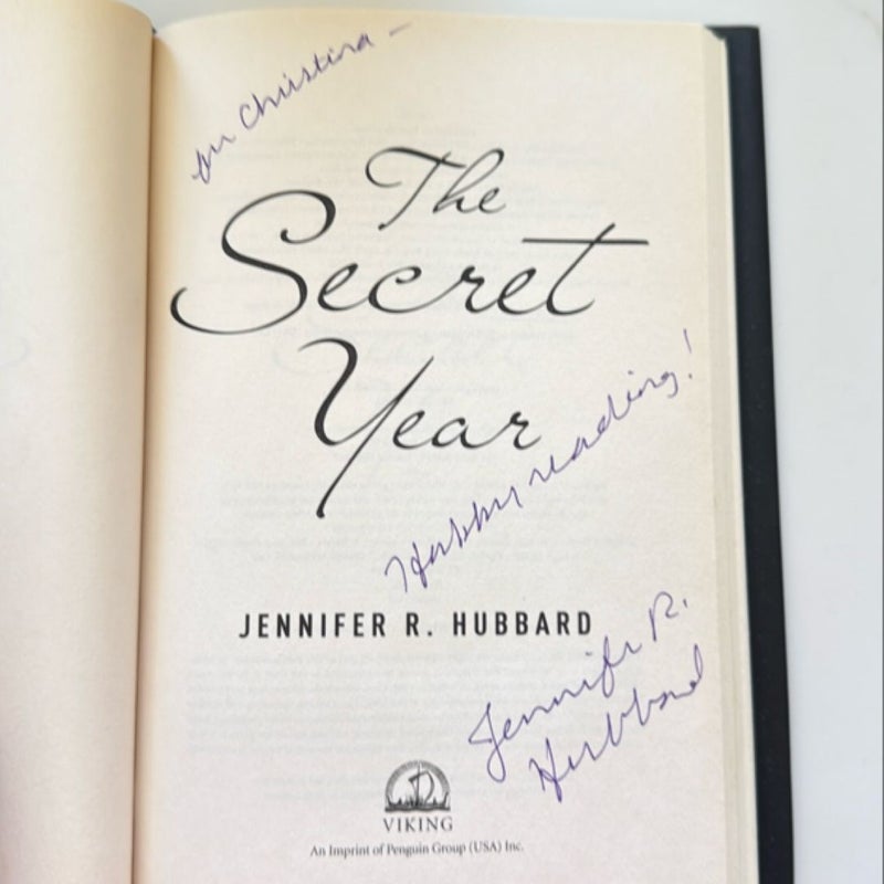 The Secret Year - Signed Copy