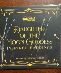 Daughter of the moon goddess- bookish box earrings
