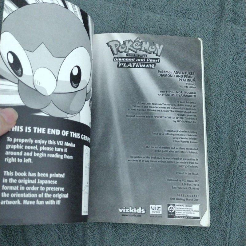 Pokémon Adventures: Diamond and Pearl/Platinum, Vol. 1