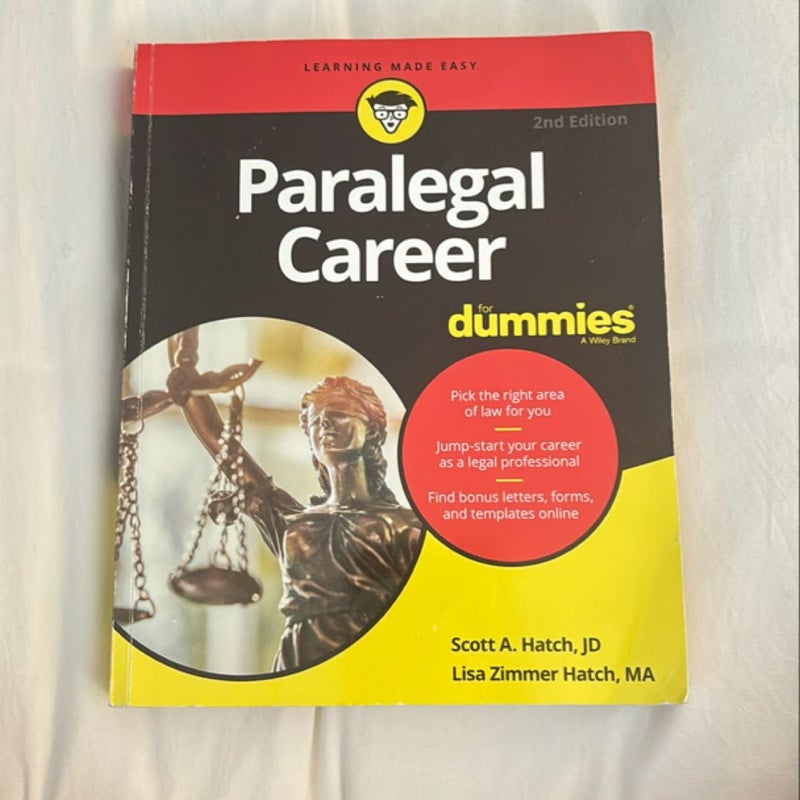 Paralegal Career for Dummies