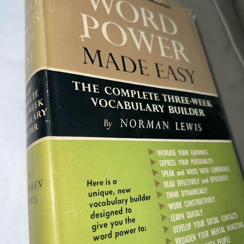 Word power made easy;: The complete three-week vocabulary builder