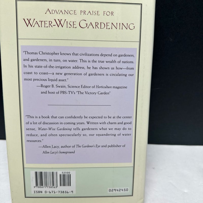 Water-Wise Gardening 