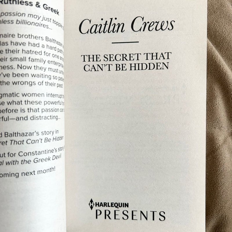 The Secret That Can't Be Hidden