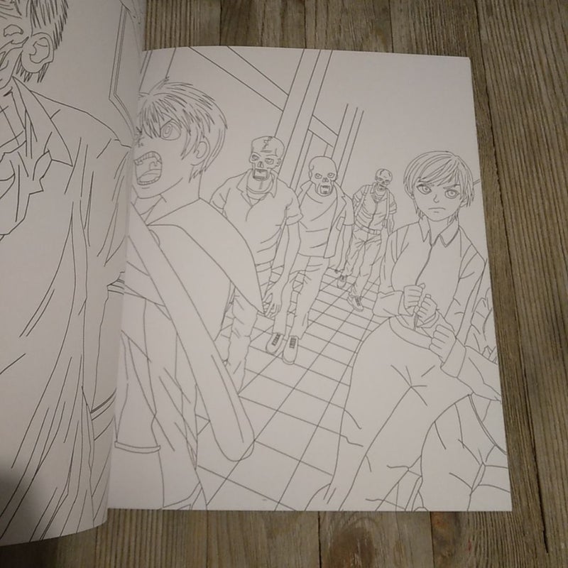 Zombie Manga Coloring Book