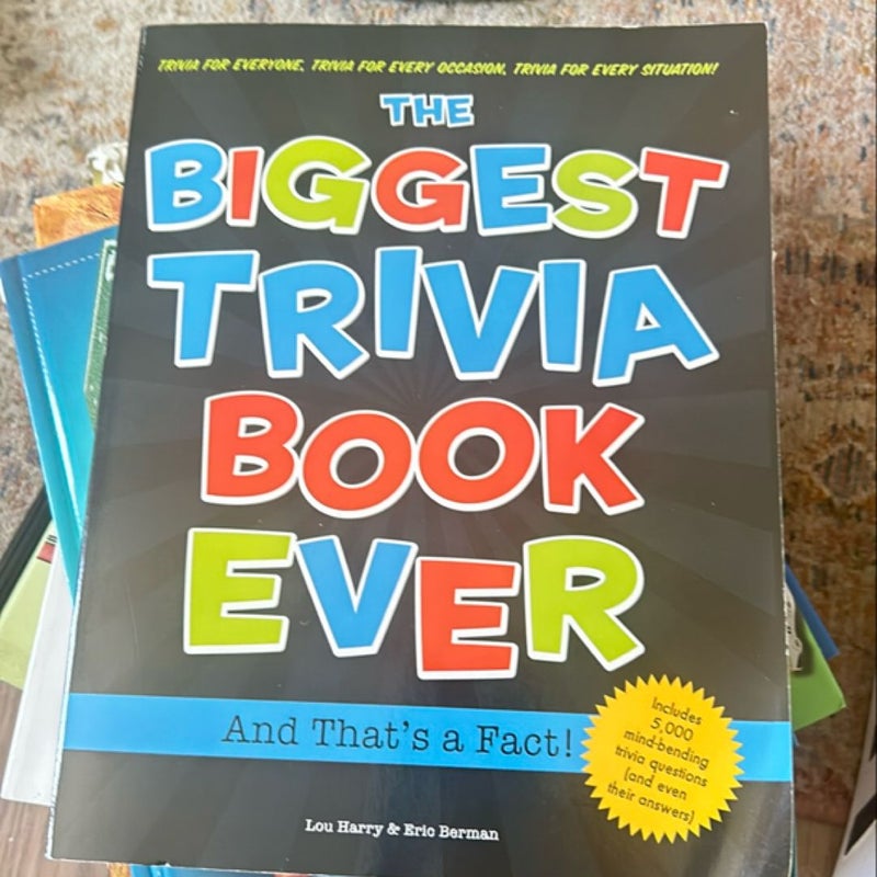 Biggest Trivia Book Ever