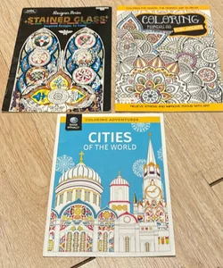 Lot of 3 coloring books 