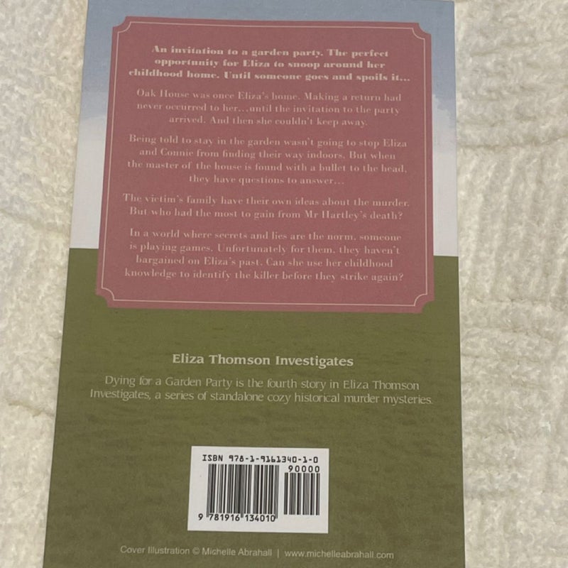 Dying for a Garden Party: An Eliza Thomson Investigates Murder Mystery VL MCBeth