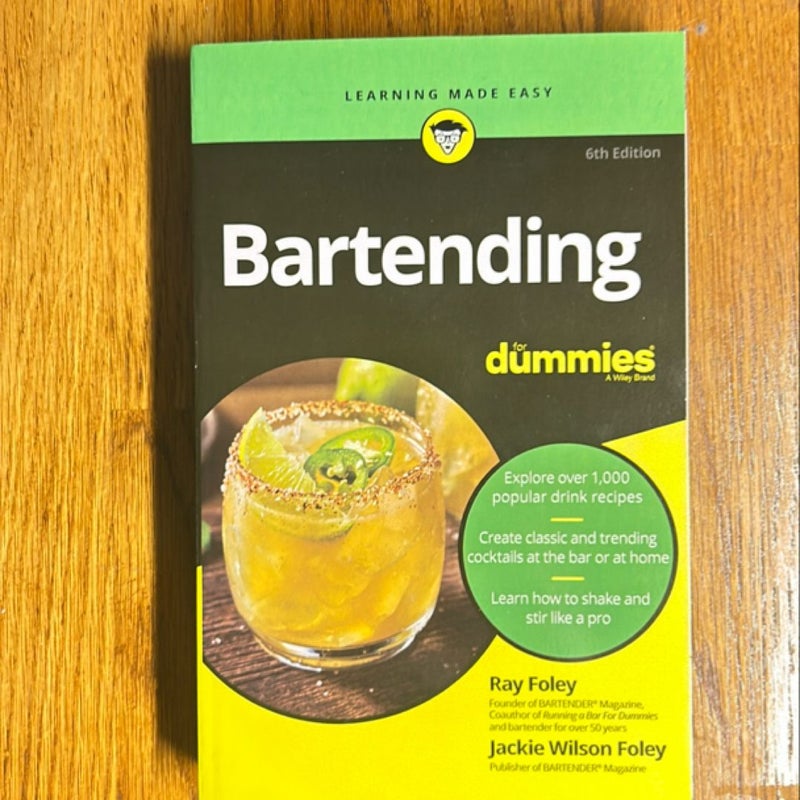 Bartending for Dummies