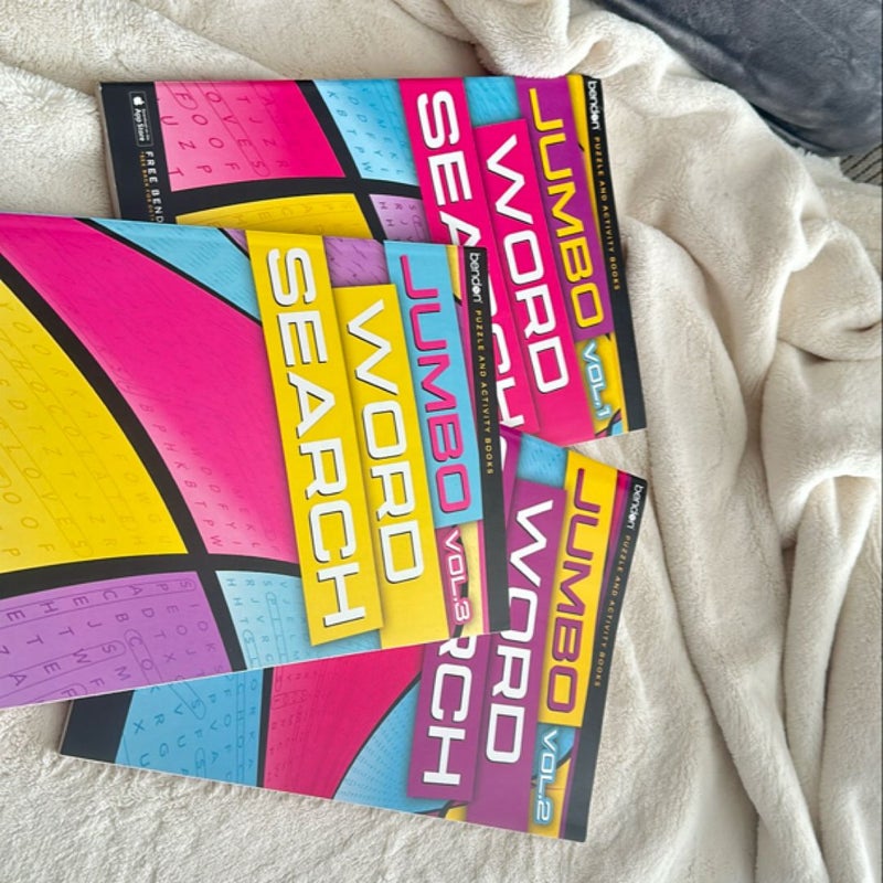 Jumbo Word Search Volumes 1, 2, 3 