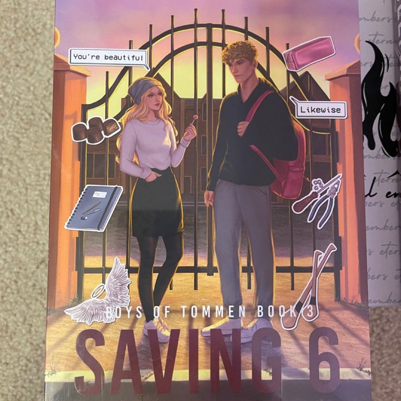 Saving 6 and Redeeming 6 by Eternal Embers with dust jackets