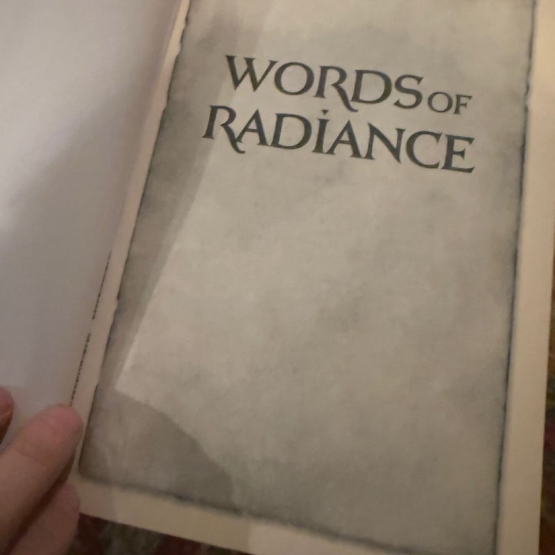 Words of Radiance (SIGNED/INSCRIBED 1st ED)