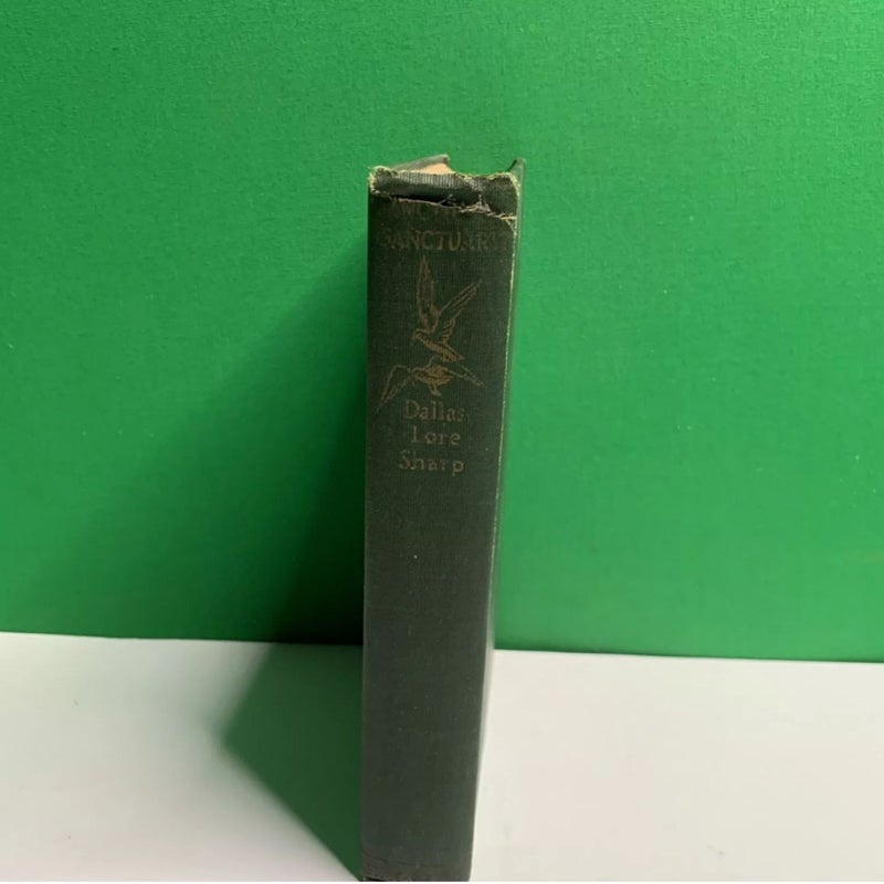 Vintage 1926 Book SANCTUARY! SANCTUARY! by Dallas Lore Sharp FIRST EDITION HC