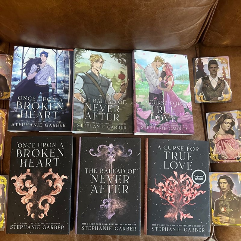 Once upon a broken heart series signed with preorder dust jackets & prints