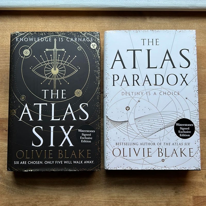 Waterstones store The Atlas Six and The Atlas Paradox