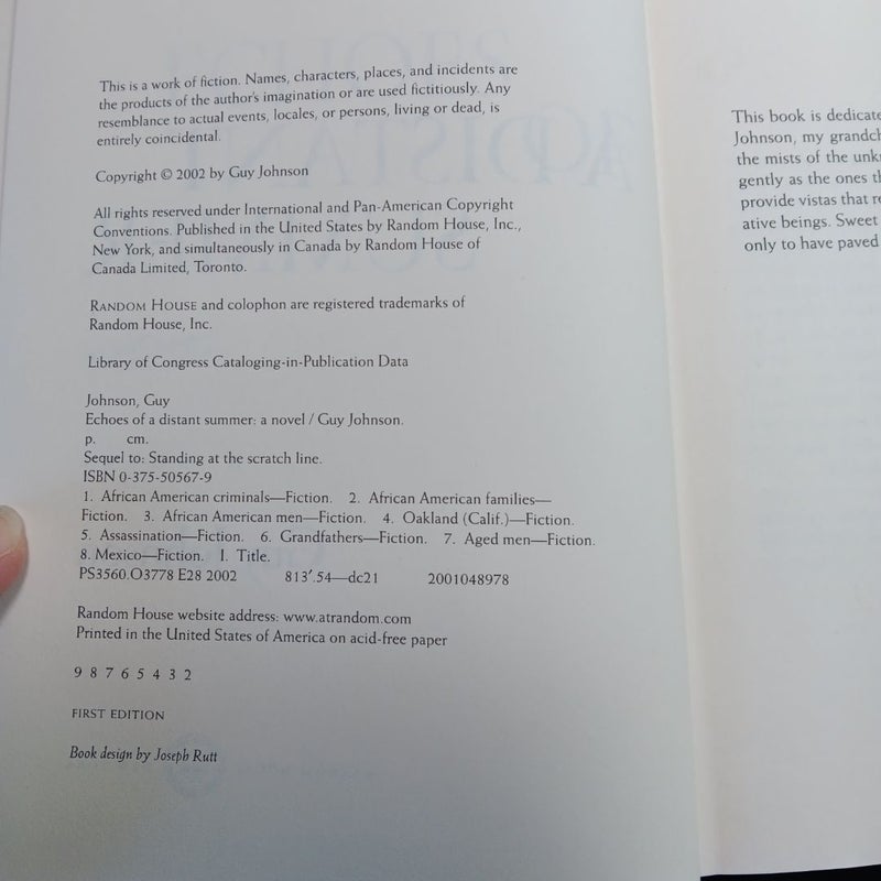 (First Edition) Echoes of a Distant Summer
