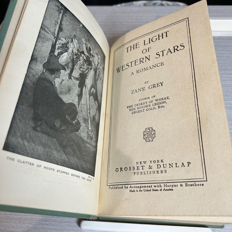 The Light of the Western Stars (1914 First Edition HC)