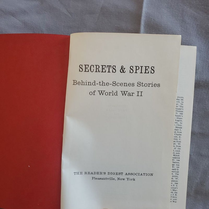 Secrets and spies